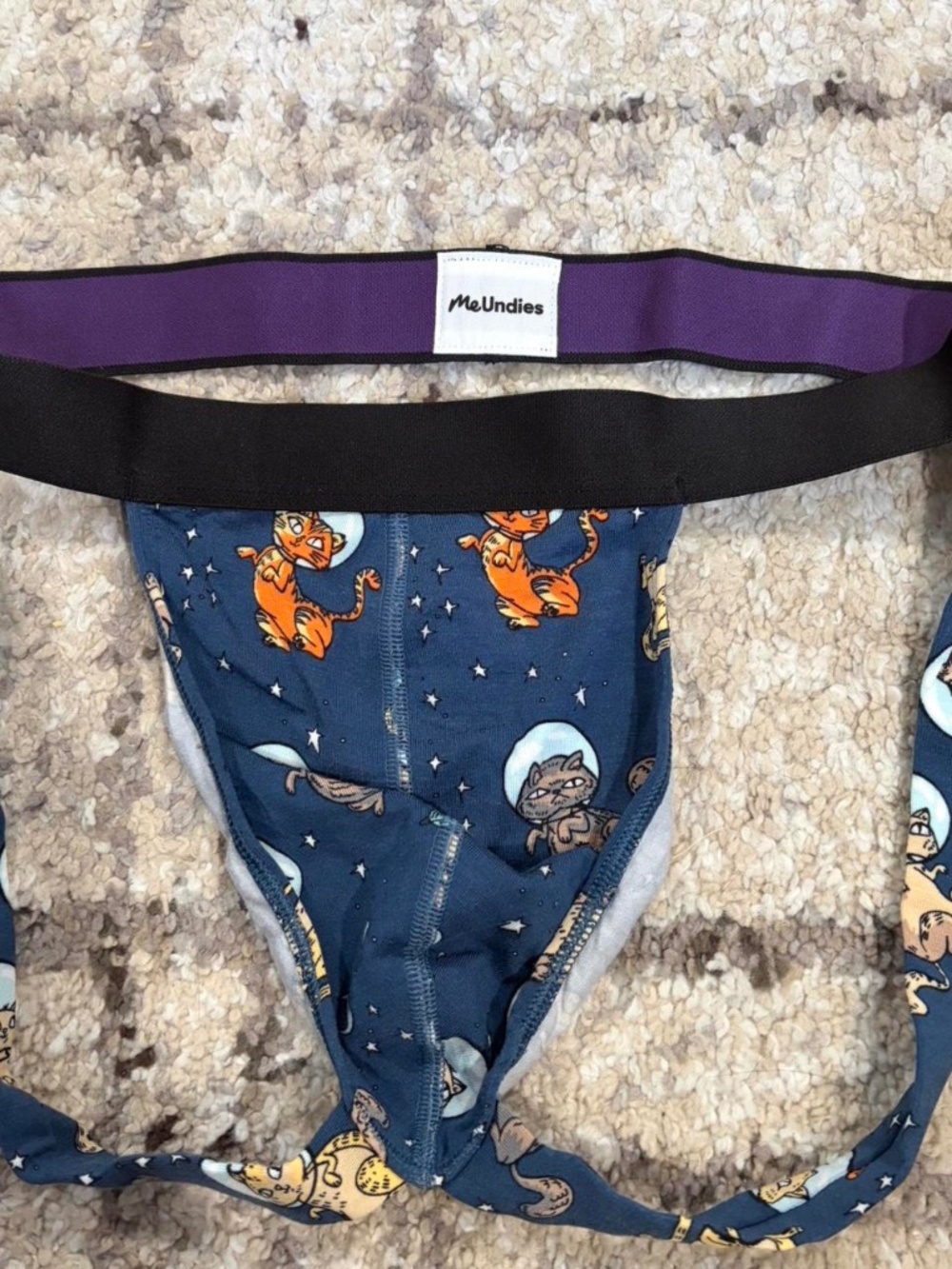 MeUndies LARGE Space Cat Jockstrap